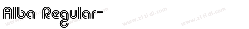 Alba Regular字体转换